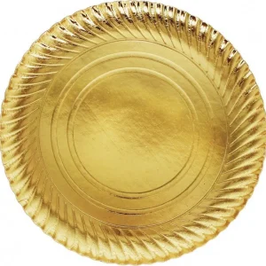 2 Pezzi Vassoio Porta Sotto Torta Diametro 30 Cm Oro Tondo Cicrolare Piatto
