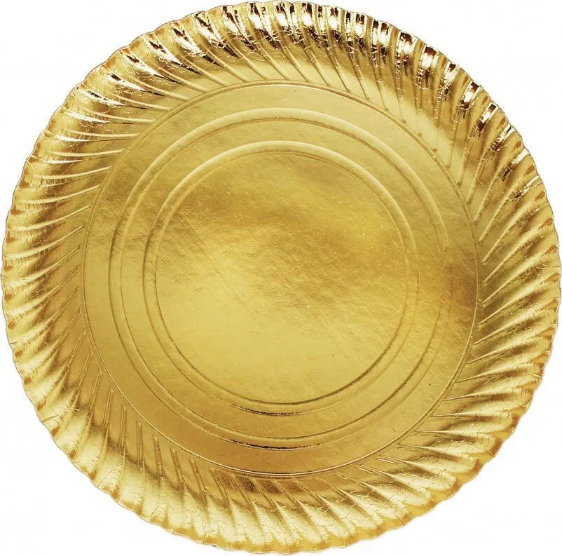 2 Pezzi Vassoio Porta Sotto Torta Diametro 30 Cm Oro Tondo Cicrolare Piatto