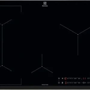 Piano Cottura Induzione Da Incasso Electrolux Serie 600 Bridge LIL83443 Nero 80 cm 4 Zone