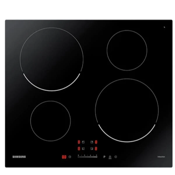 Piano Induzione Samsung NZ64T3707AK 4 Fuochi (L59xP52) Vetro Nero Slide Touch Control