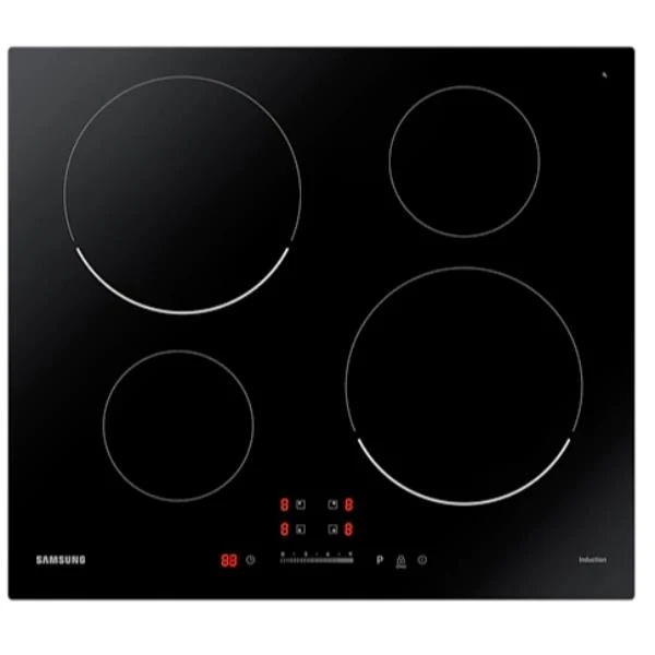 Piano Induzione Samsung NZ64T3707AK 4 Fuochi (L59xP52) Vetro Nero Slide Touch Control