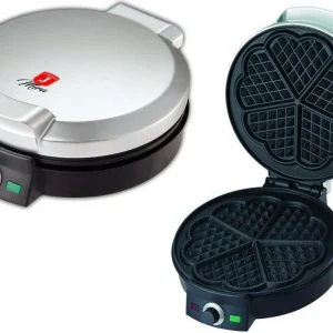 Piastra Elettrica Per Waffle Antiaderente 1000w Waffel Cialde Crepes Ks-506