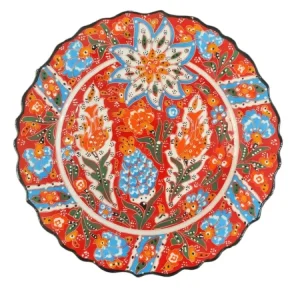 Piastra fatta mano ceramica turca - 25 cm (10 '')