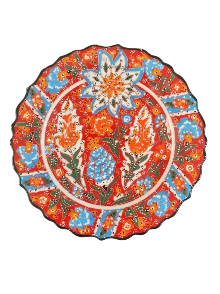 Piastra fatta mano ceramica turca - 25 cm (10 '')