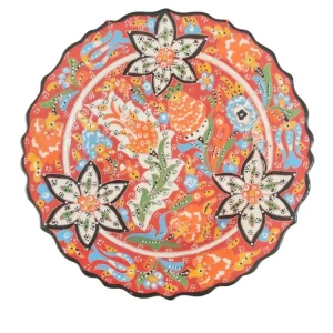 Piastra fatta mano ceramica turca - 25 cm (10 '')