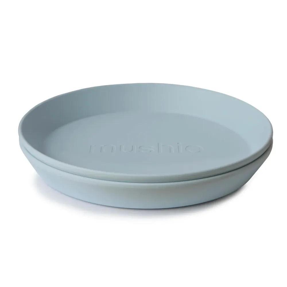 2 piatti round Powder Blue