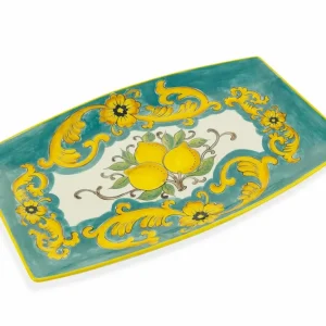 Piatto Decorativo 45,5x28,5x3 cm Dolomite Villa d'Este Home Tivoli Sicilia