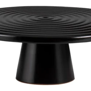 Piatto DUTCHDELUXES su piede nero opaco ø 20 cm