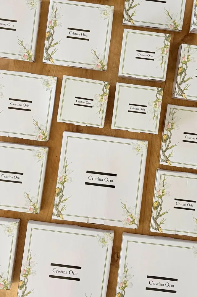 Piatto fondo design Bambù & Fiore di mandorlo