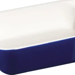 Piatto da forno di polvere 34x24 cm, rettangolare, blu scuro, ceramica 40511-149-0