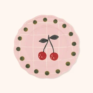 Piatto Frutta Rosa