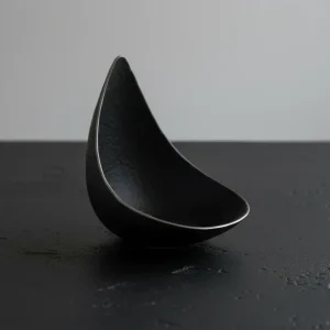 PIATTO GOCCIA CM 20X24H MAGNESIO MATT NERO