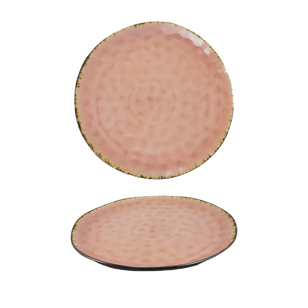 Piatto Piano Rosa Cm.27