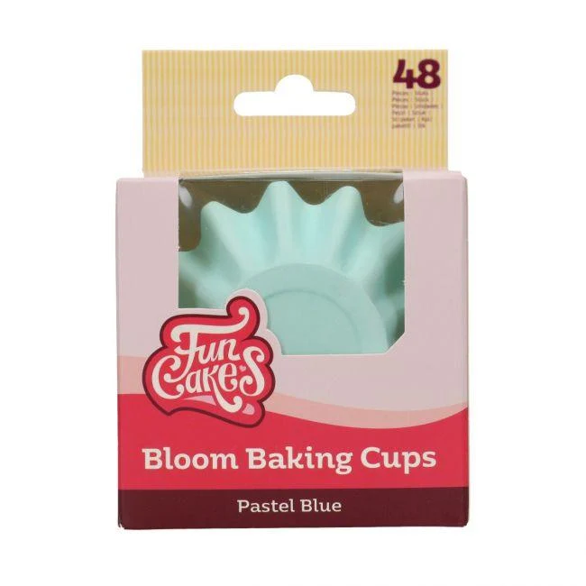 48 Pirottini per Cupcake Bloom - Blu Pastello