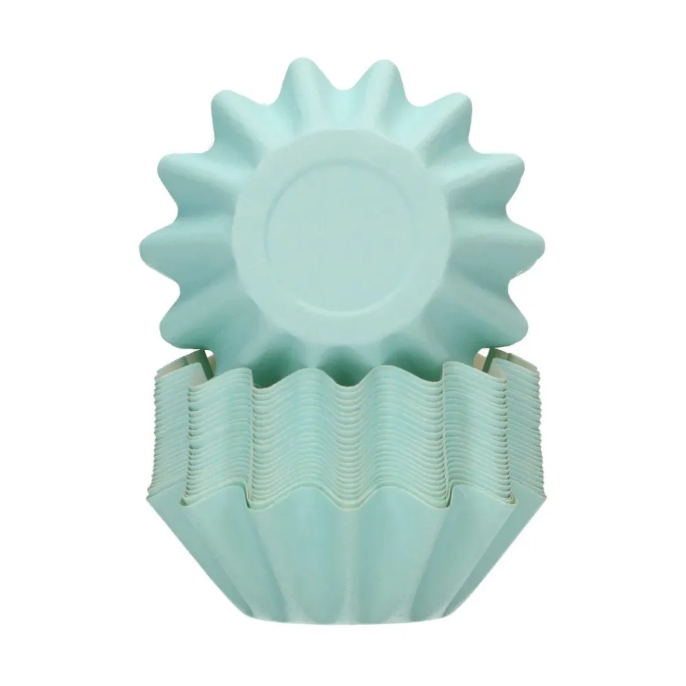 48 Pirottini per Cupcake Bloom - Blu Pastello