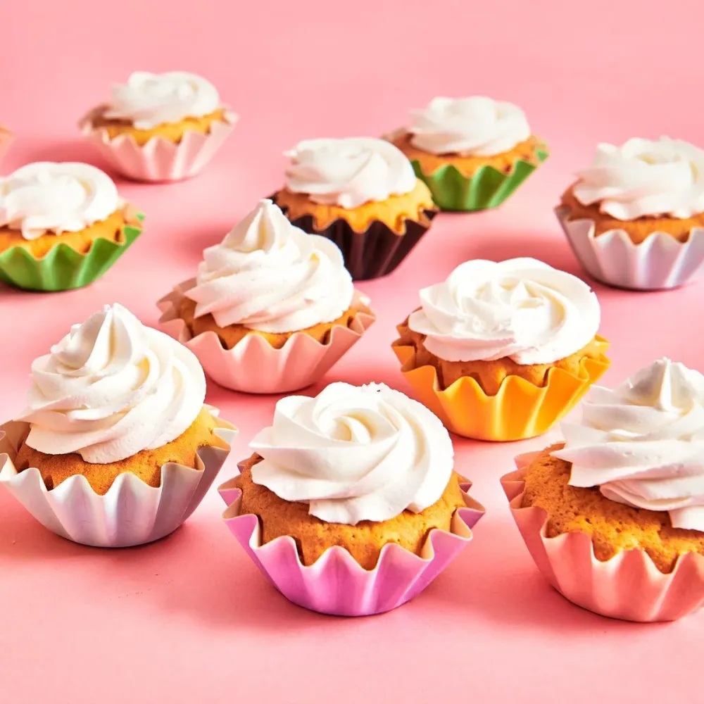 48 Pirottini per Cupcake Bloom - Blu Pastello