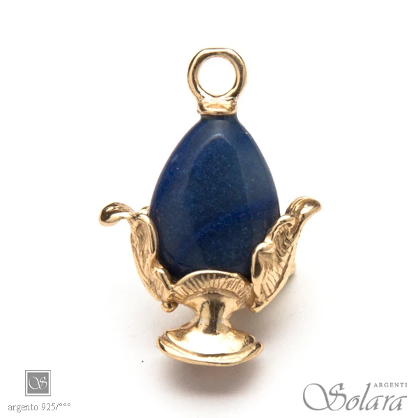 Pomodèfiure - ovale avventurina blu
