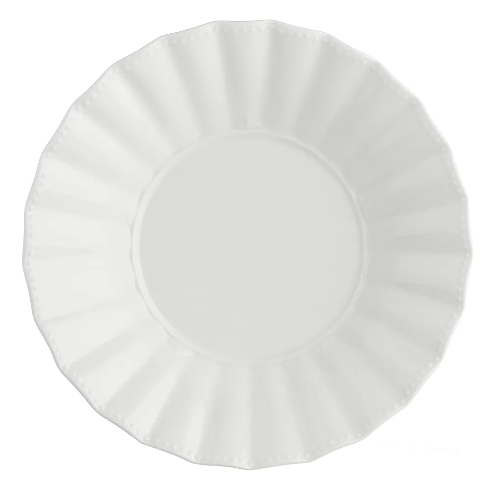 LA PORCELLANA BIANCA Ducale Piatto Fondo Set 6 Pezzi 22cm Bianco