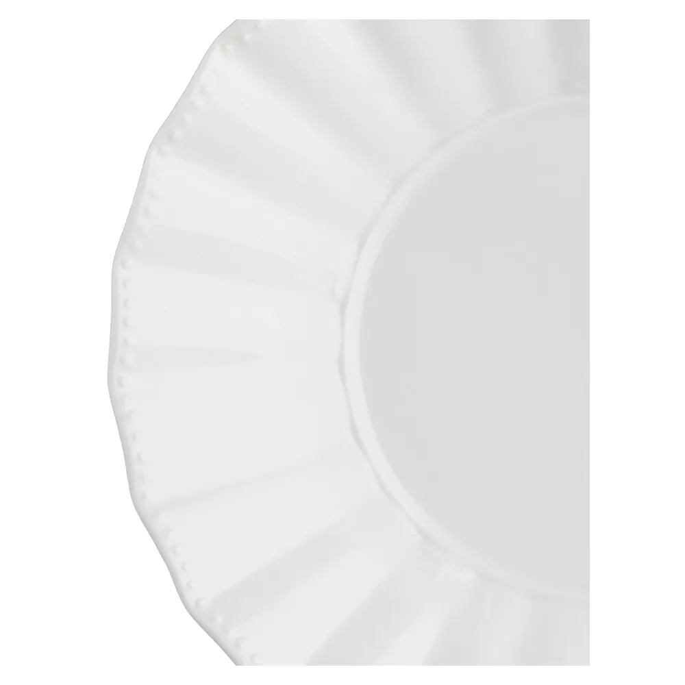 LA PORCELLANA BIANCA Ducale Piatto Fondo Set 6 Pezzi 22cm Bianco