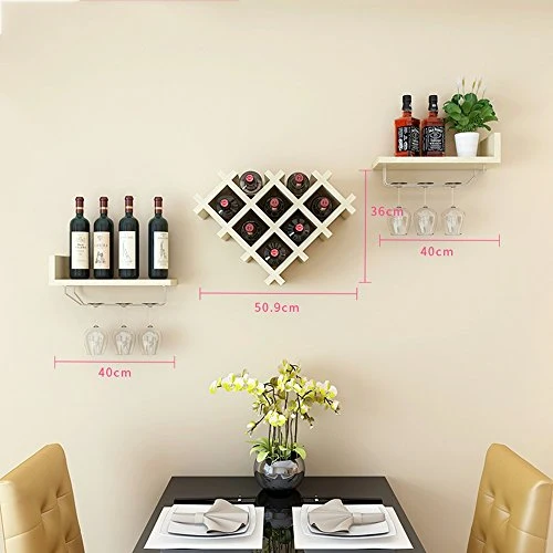 Feifei Portabottiglie da Parete per Vino, portabottiglie, portabottiglie Vino, portabottiglie Vino Orizzontale (Colore : C...