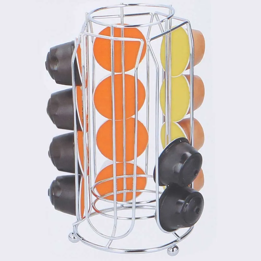 Portacapsule Porta Cialde Capsule Caffe Dispenser Metallo 20 Posti Dolcegusto