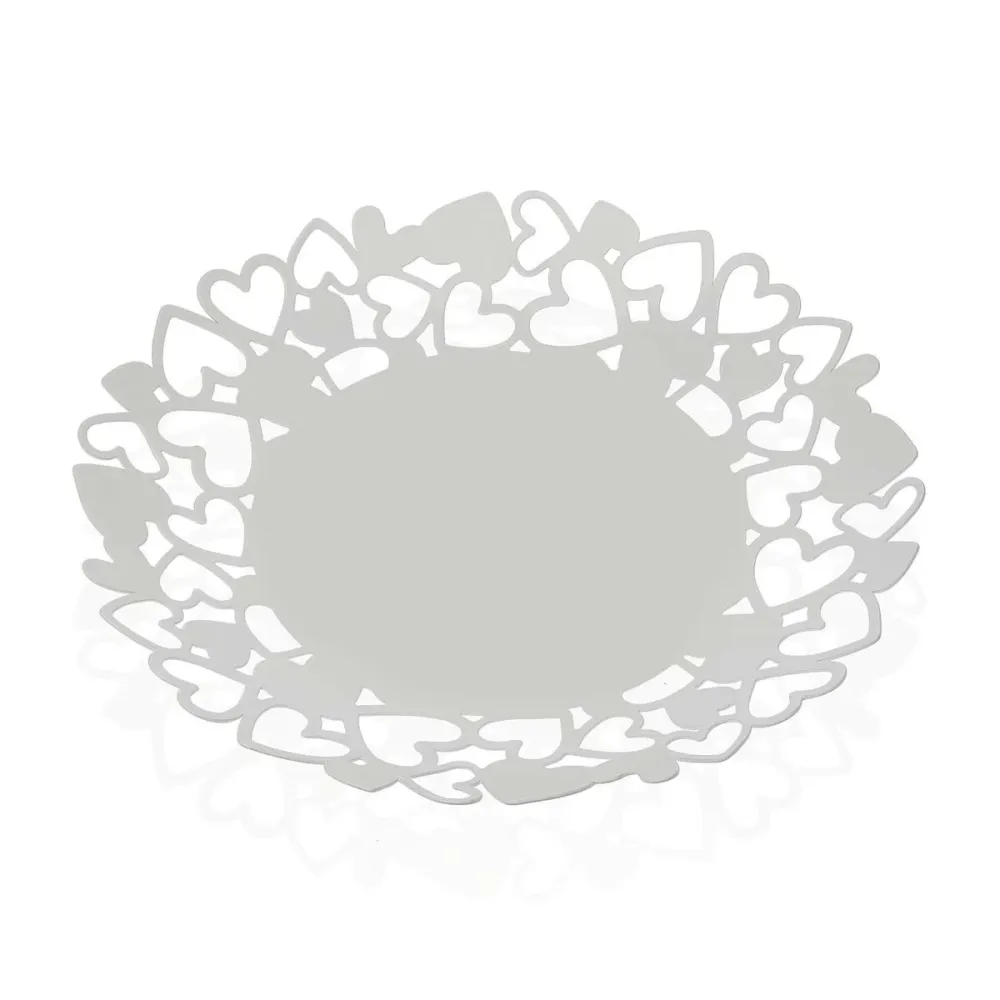 Portafrutta Versa Kamira Bianco Metallo Acciaio (29 x 4,5 x 29 cm)