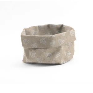 Portapane shabby decoro cuori