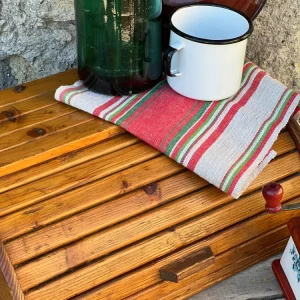Portapane vintage legno