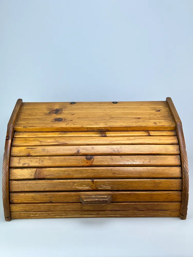 Portapane vintage legno