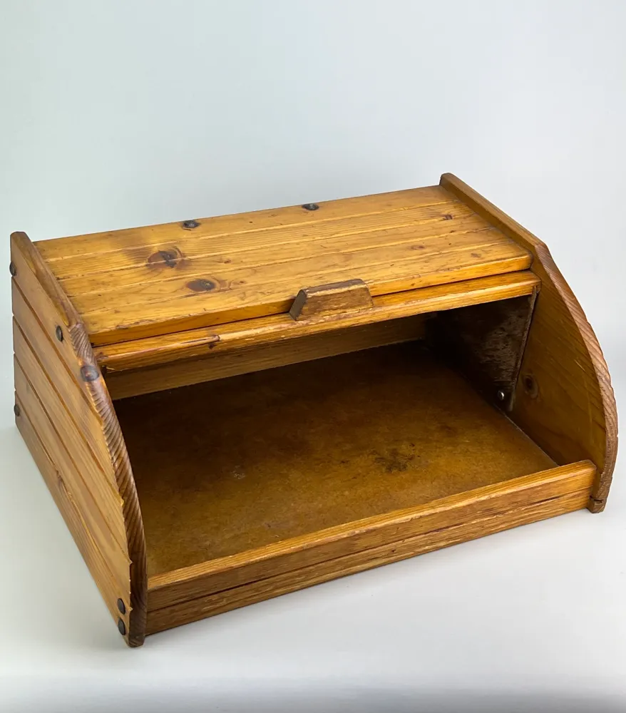 Portapane vintage legno