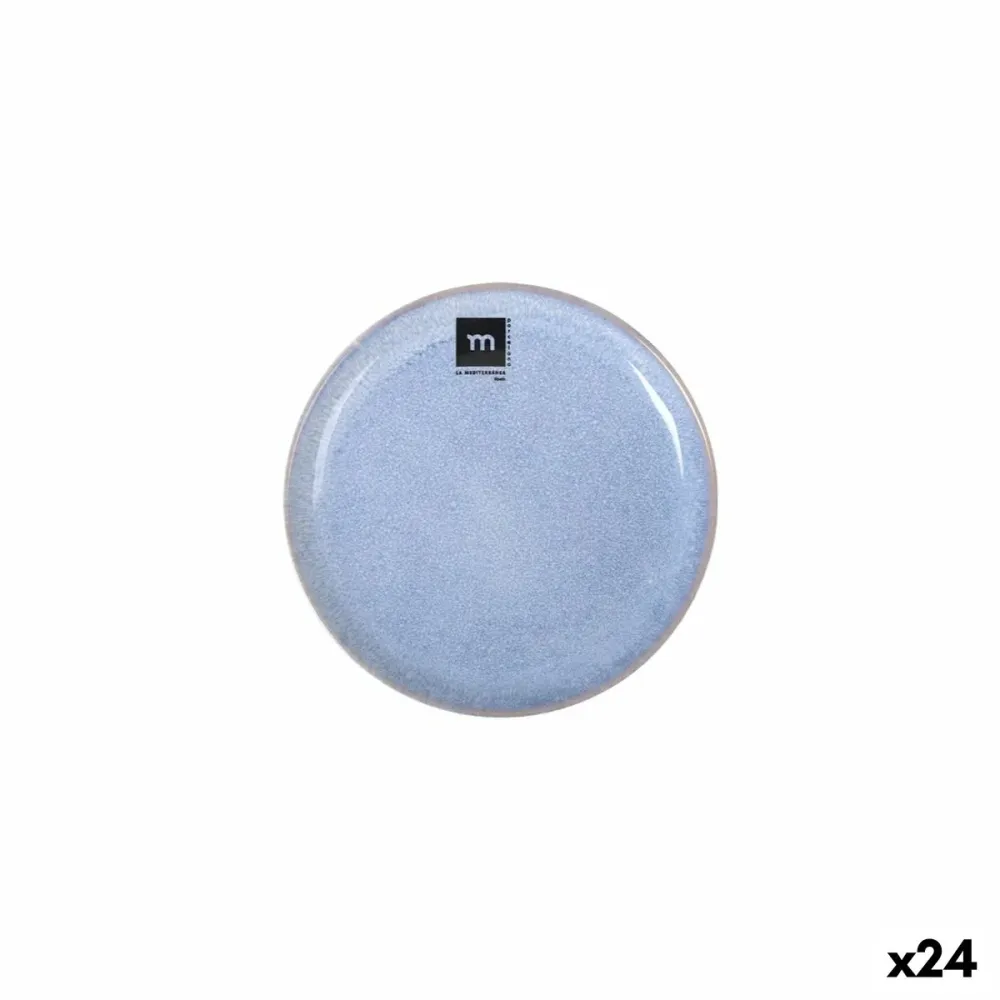 Prato de Jantar La Mediterránea Macarella blue Ø 16 cm (24 Unidades)