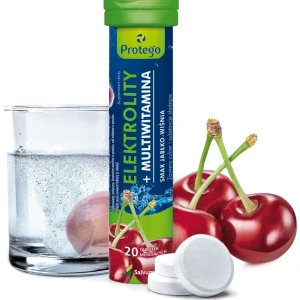 Protego Elettroliti+ Multivitaminico Mela-Ciliegia 20 compresse effervescenti