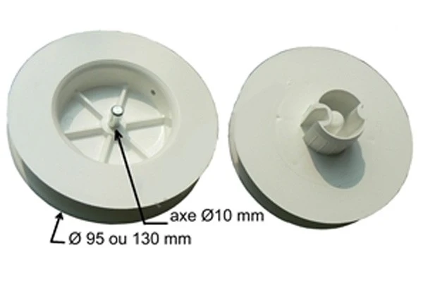 Pulegge cinghia per tubo DEPRAT 40 mm Ø 130 mm