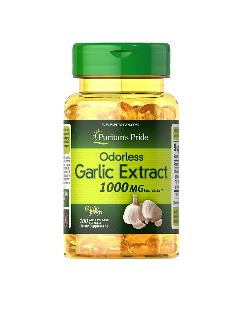 Puritan's Pride Estratto di Aglio (Aglio Inodore) 1000 mg 100 capsule