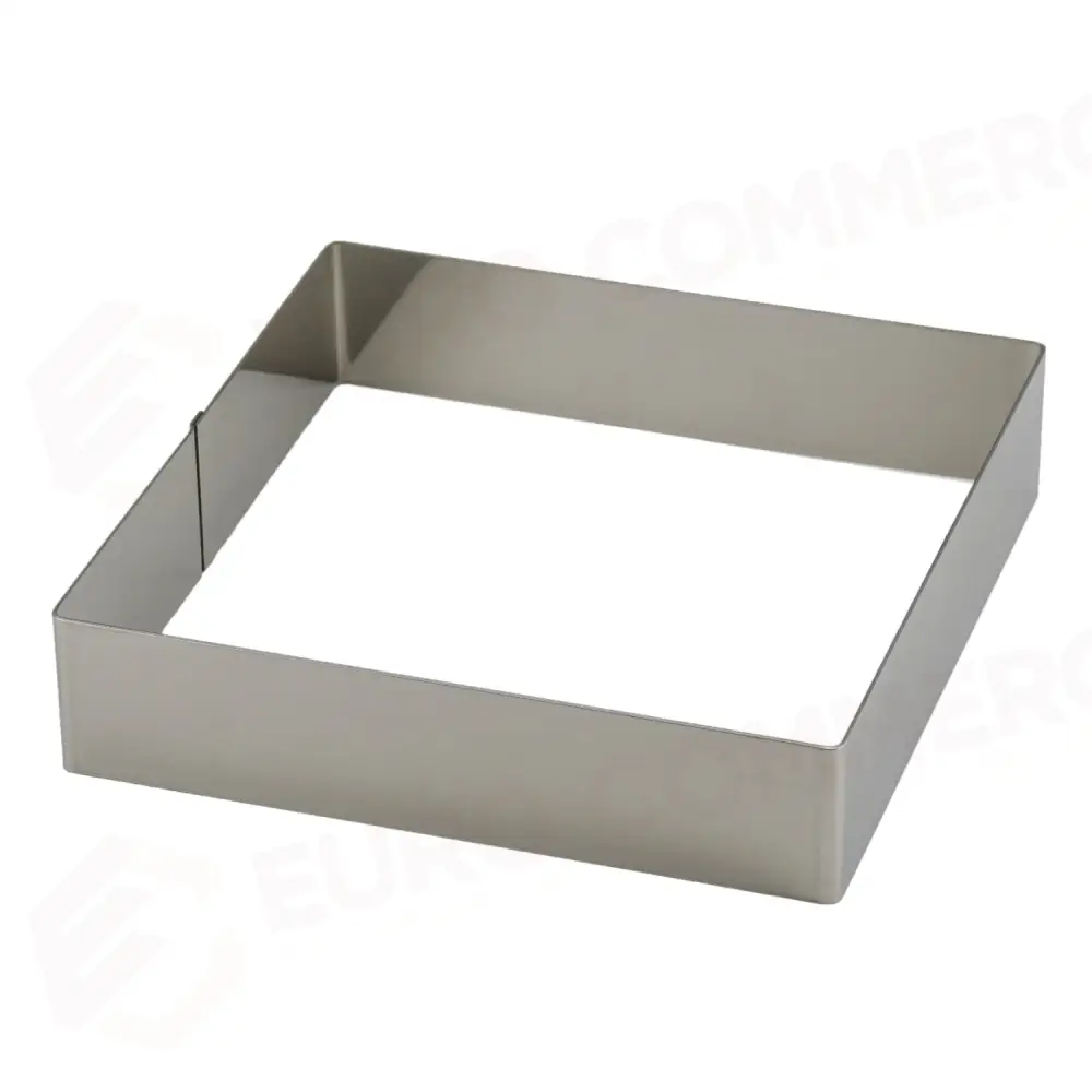 QUADRATO INOX LATO 18 H.4 CM - 705418 - PIAZZA