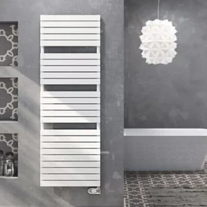 Radiatore Scaldasalviette Elettrico Cordivari DORY FAN da 700 W 500x1120 Colore Bianco con Termostato Ambiente Digitale Eco