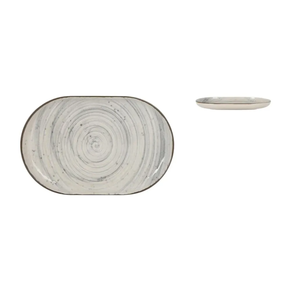 Recipiente de Cozinha La Mediterránea Vortex Oval 20 x 13 x 2 cm (24 Unidades)