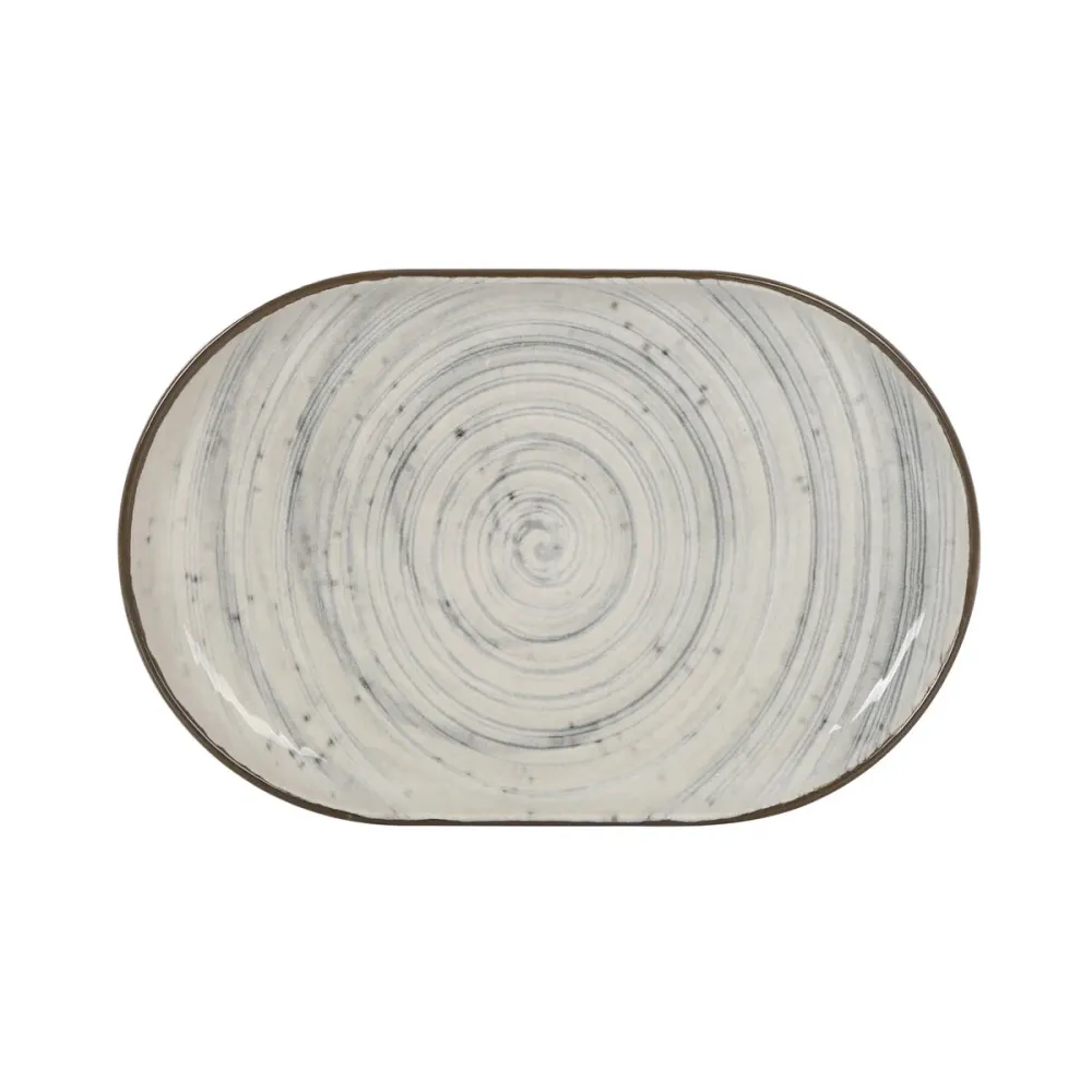 Recipiente de Cozinha La Mediterránea Vortex Oval 20 x 13 x 2 cm (24 Unidades)