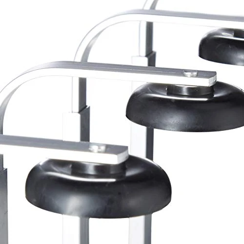 Relaxdays Spillatore da Parete, Bar Butler per 8 Bottiglie, Dosatore Professionale da 3 cl, HLP 73x36x11 cm, Argento