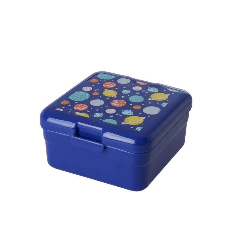 RICE Scatola per il pranzo con 1 scomparto - Piccola - Galaxy - Blu scuro