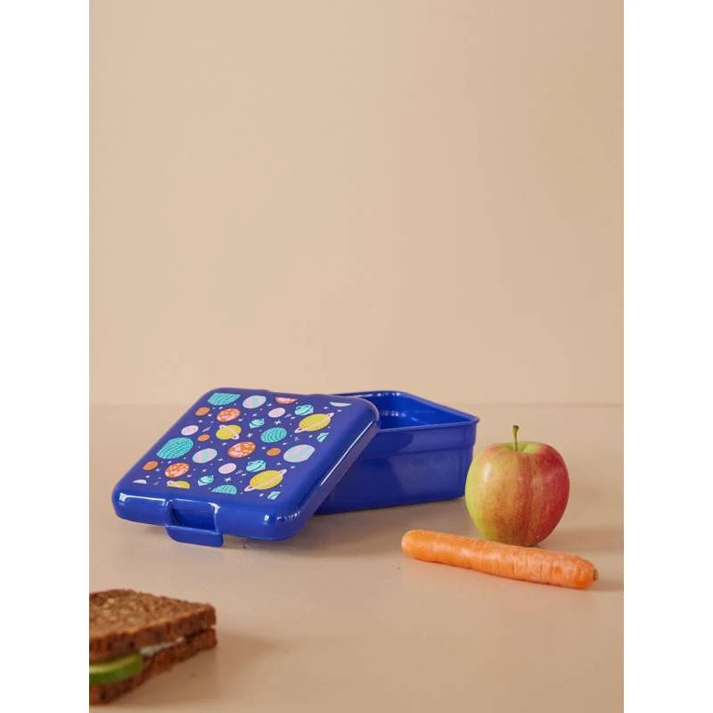 RICE Scatola per il pranzo con 1 scomparto - Piccola - Galaxy - Blu scuro