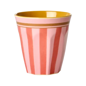 Rice - Tazza melamina righe rosa Vintage