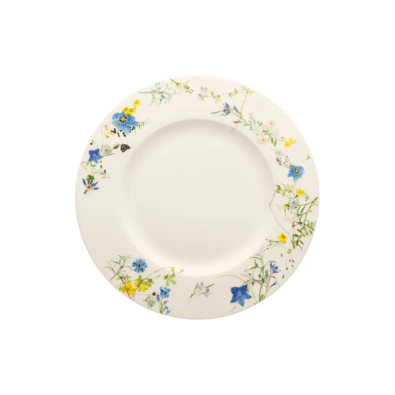 Rosenthal Brillance Fleurs des Alpes Piatto Piano con falda 23 cm, Set 6
