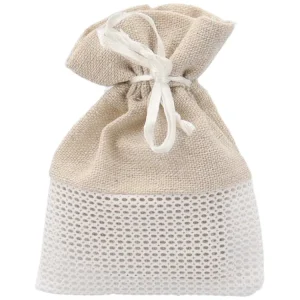 Sacchetto cot. e rete* bianco a2648-01