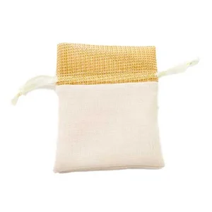 Sacchetto cotone dec.oro 8x10cm 53212
