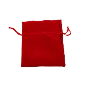 Sacchetto cotone rosso 11x12cm 52447