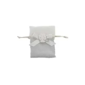 Sacchetto glitter argento 8x10cm 52464