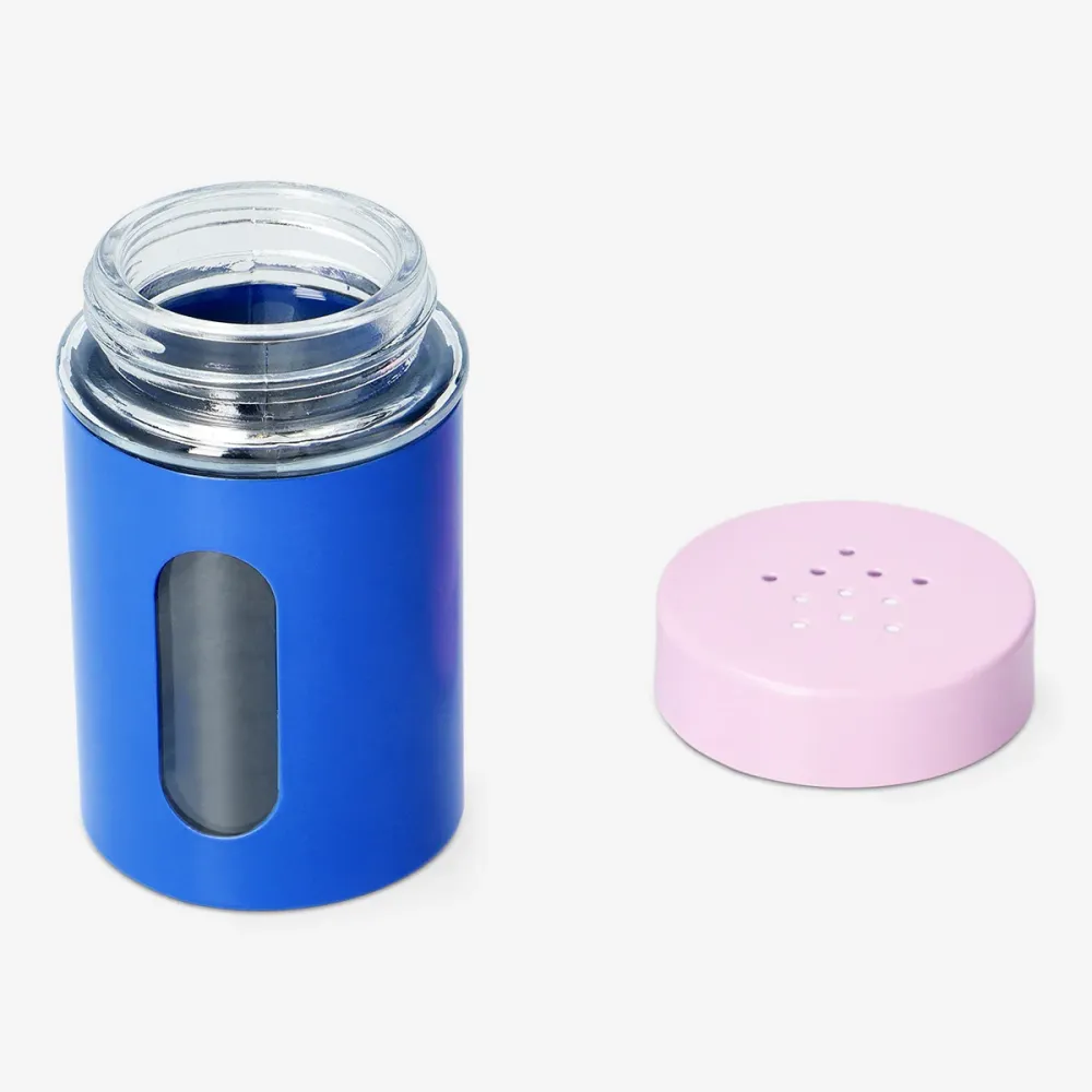 Sale e pepe rosa e blu