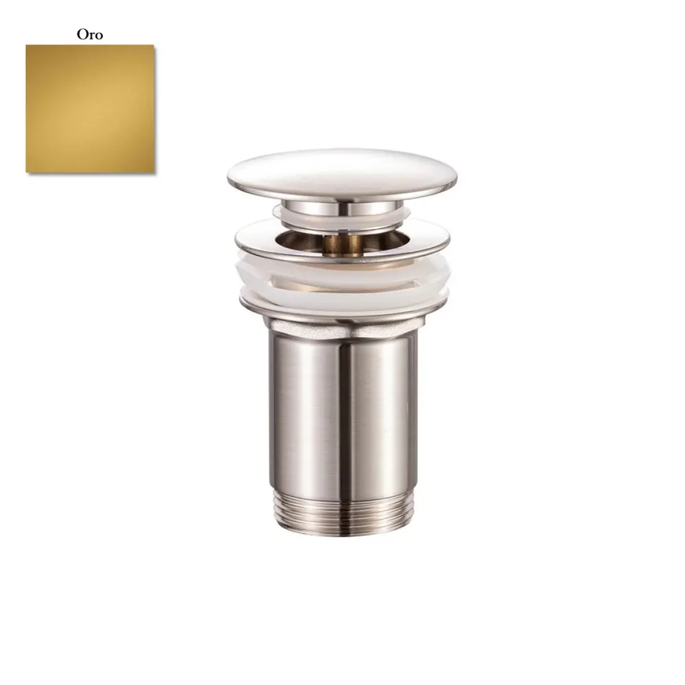 Scarico Click Clack con troppo pieno ottone oro