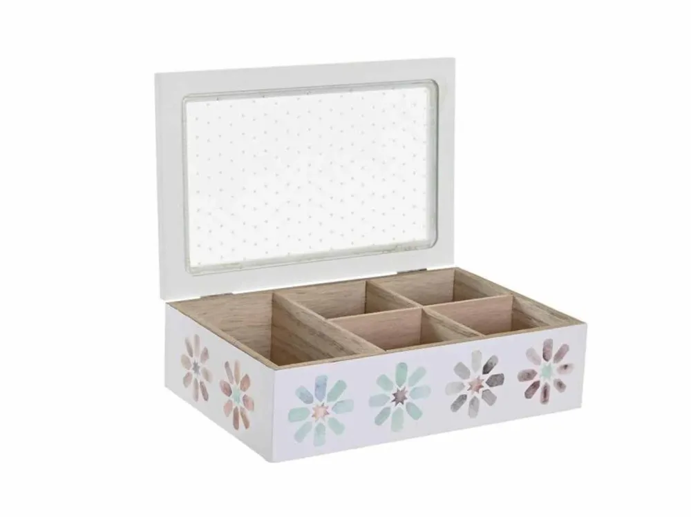 SCATOLA INFUSIONI MDF CRISTALLO 23X15X7cm 2 assortimenti